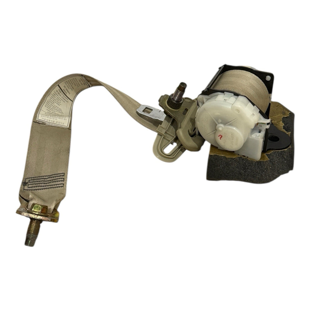 2005-2007 Infiniti G35 Coupe Rear Driver Side Seat Belt Retractor Beige OEM