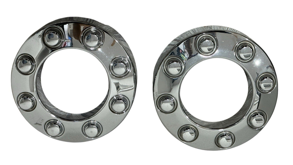(2) 2005-2018 Ford F-250 F-350 open center wheel hub cap (CHROME) 5C34-1A096-LE