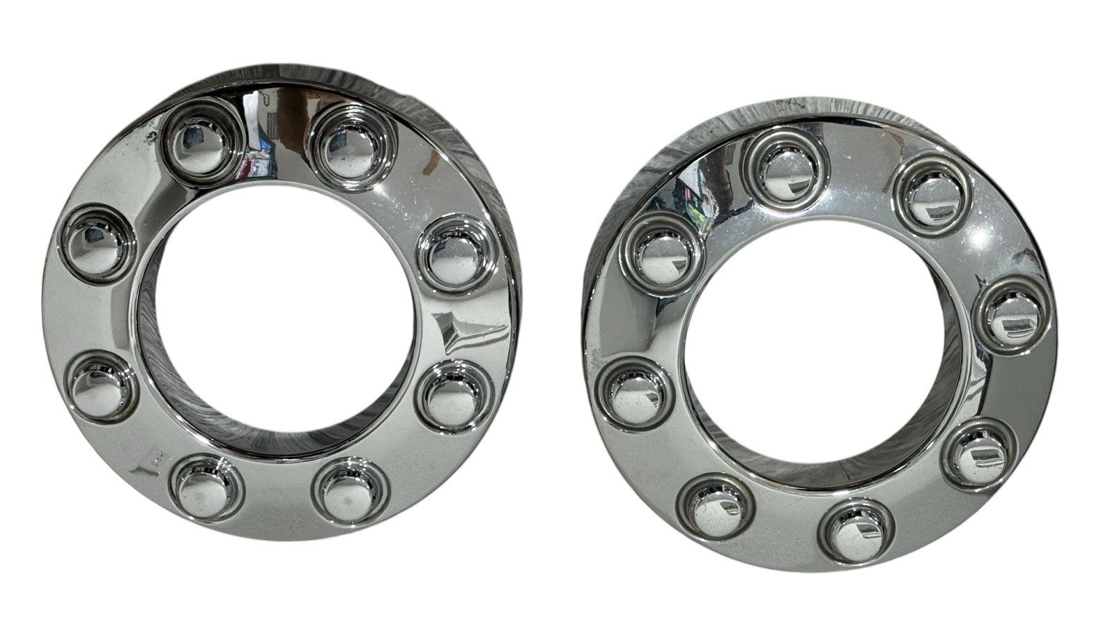 (2) 2005-2018 Ford F-250 F-350 open center wheel hub cap (CHROME) 5C34-1A096-LE