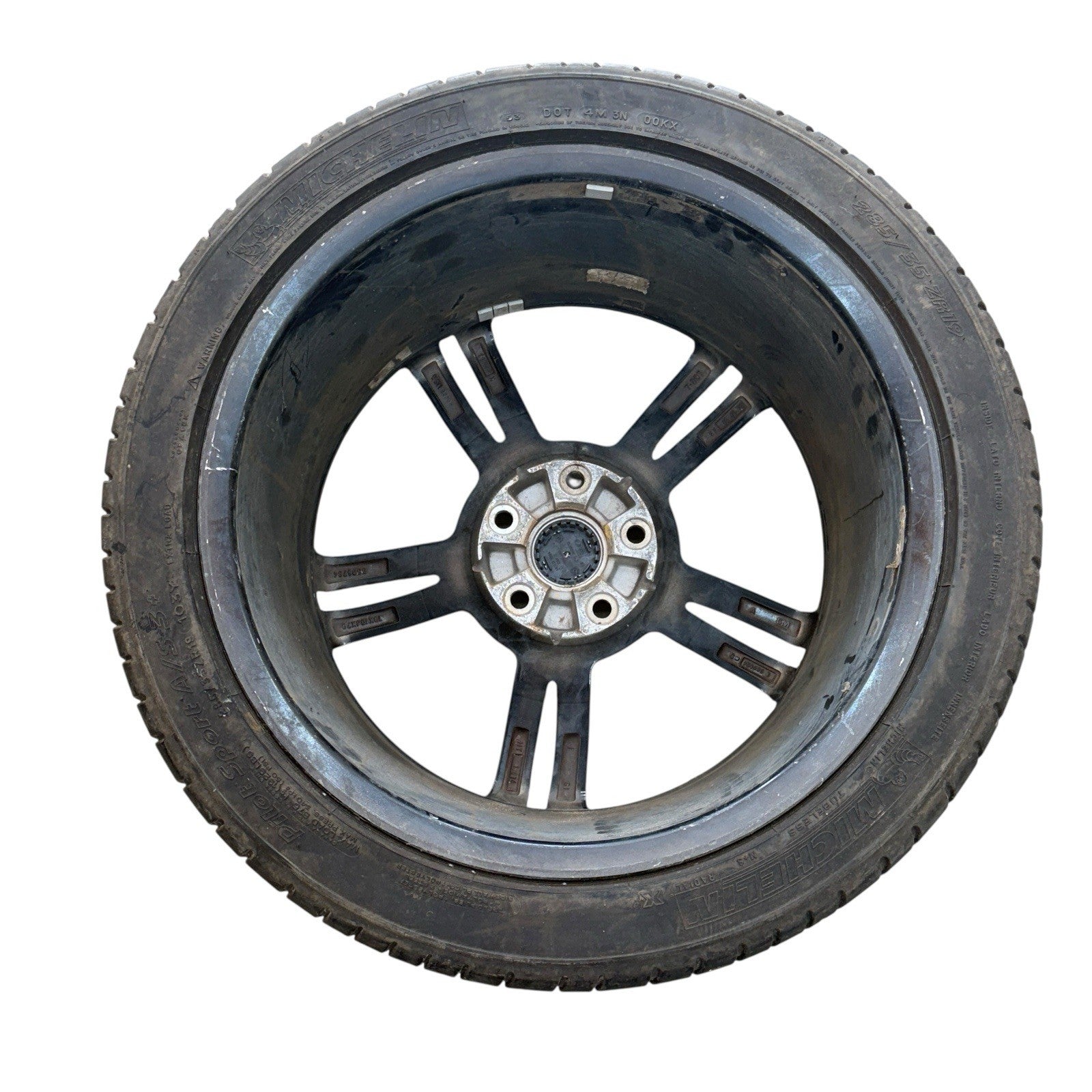 2008-2010 Corvette C6 Rear Wheel 19x10 OEM 9596784 Silver 5 Spoke