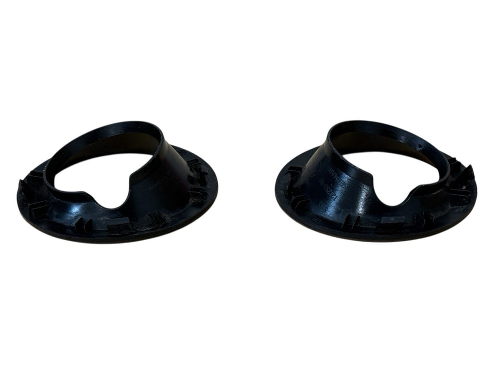 2004-2006 BMW X3 E83 Front Bumper Fog Light Ring Cover Set OEM Black