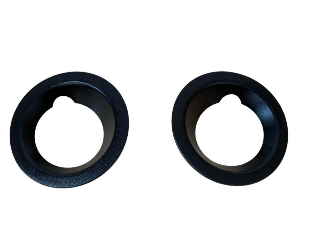 2004-2006 BMW X3 E83 Front Bumper Fog Light Ring Cover Set OEM Black