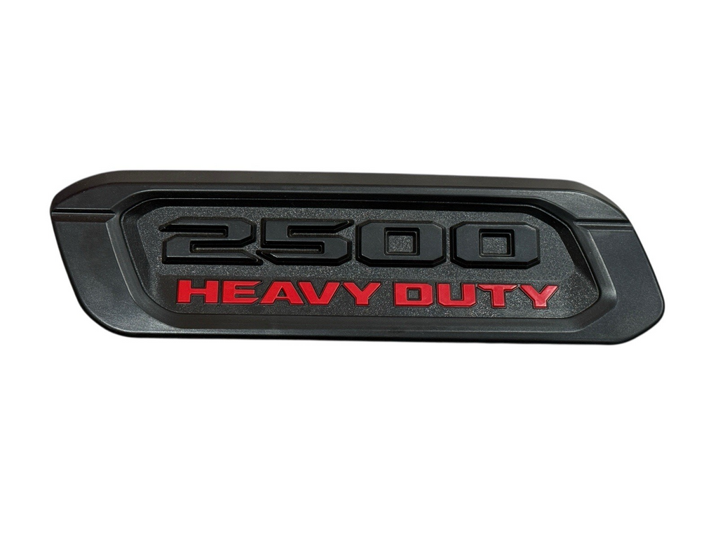 2019-2024 Ram 2500 Heavy Duty Hood Emblem OEM Black/Red