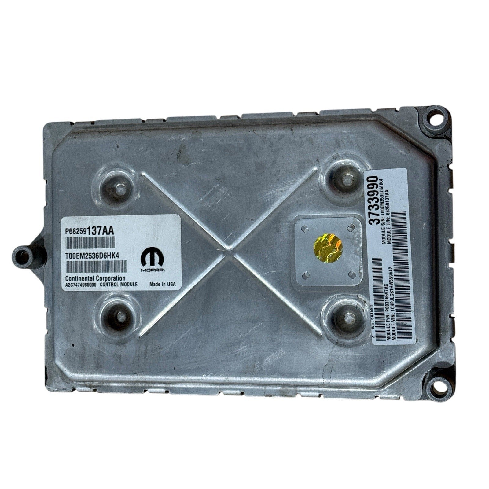 2016-2018 Jeep Cherokee 3.2l Engine Control Module ECM P68316597ac OEM