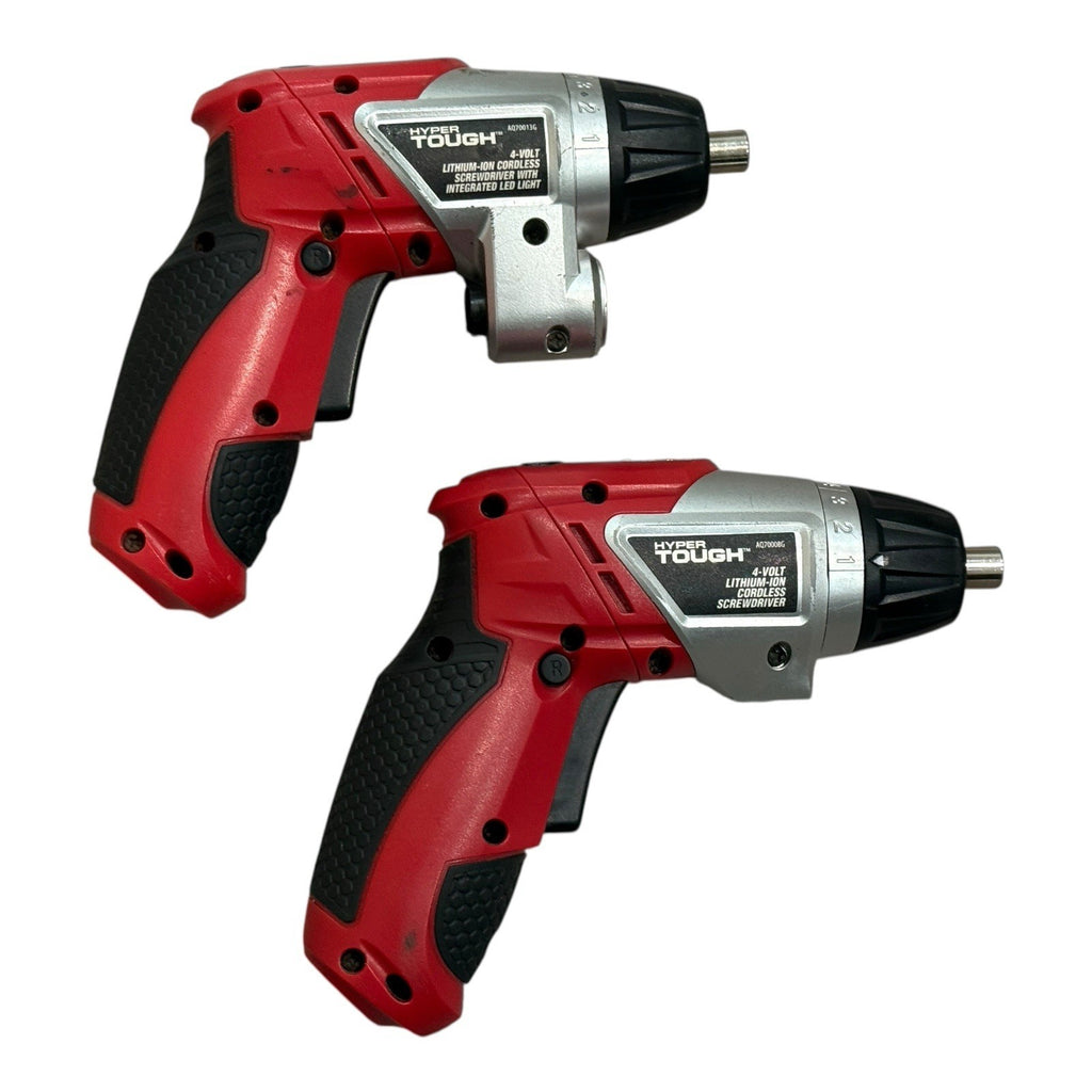 Hyper Tough 4V Cordless Screwdrivers Set w/ LED Light – Model 241-041-936