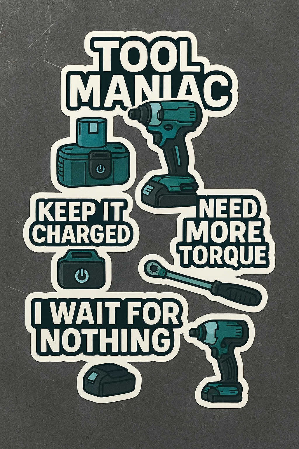 Funny Tradesman Vinyl Stickers – Hard Hat, Toolbox & Cooler Jobsite Decals