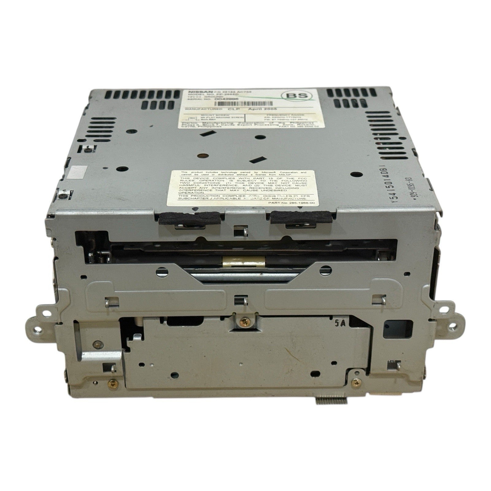 OEM Nissan/Infiniti Radio 28185-AC705 CD Deck g35 04-06 Bose PP-2665D
