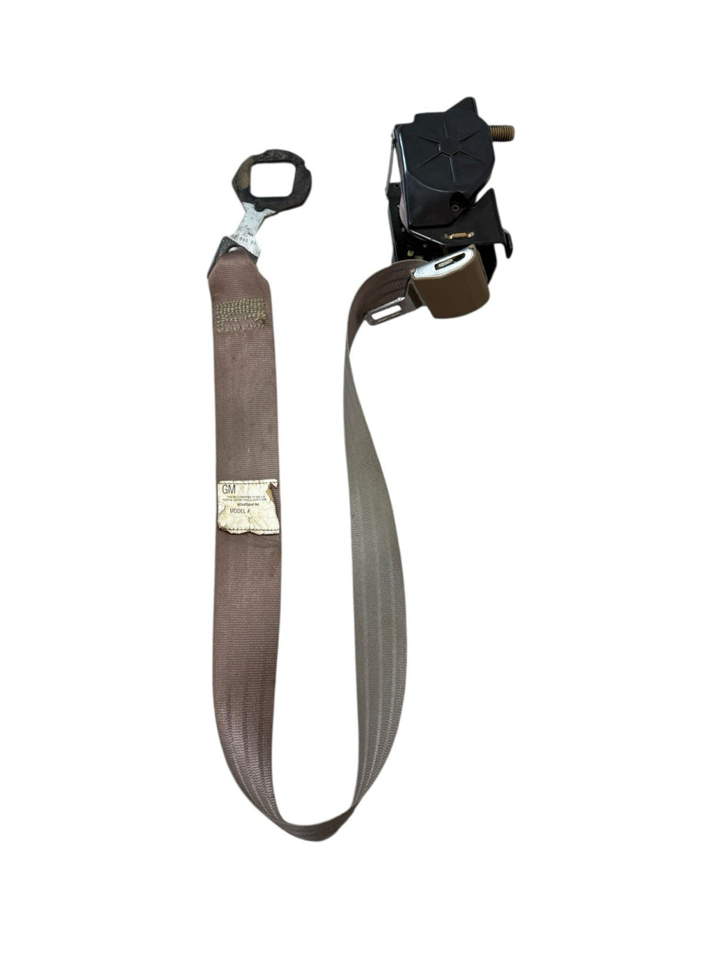 1995-1998 Chevy GMC Silverado Sierra Ext Cab Rear RH Seat Belt Tan