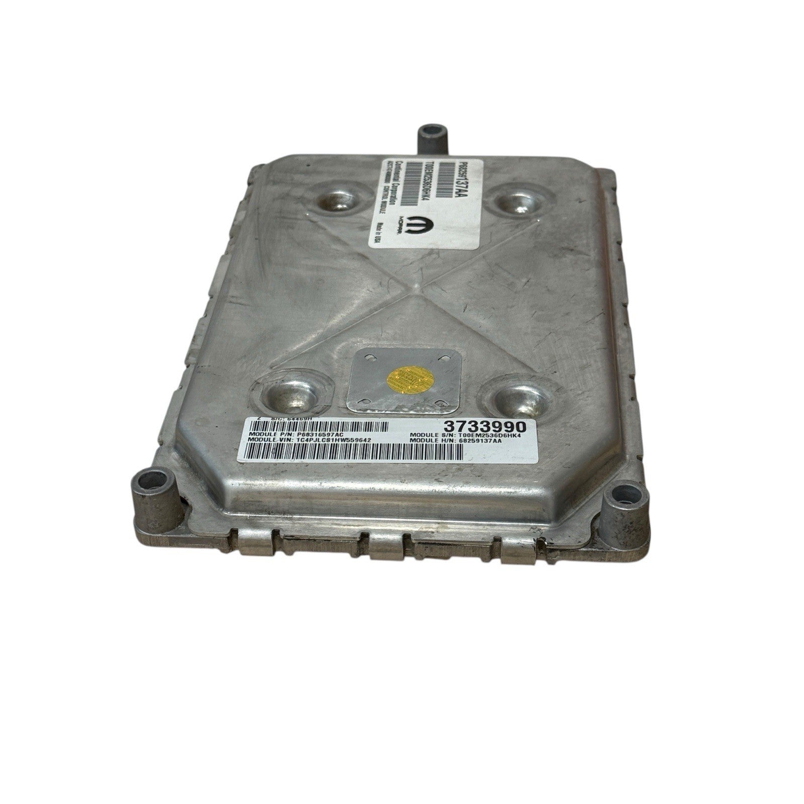 2016-2018 Jeep Cherokee 3.2l Engine Control Module ECM P68316597ac OEM