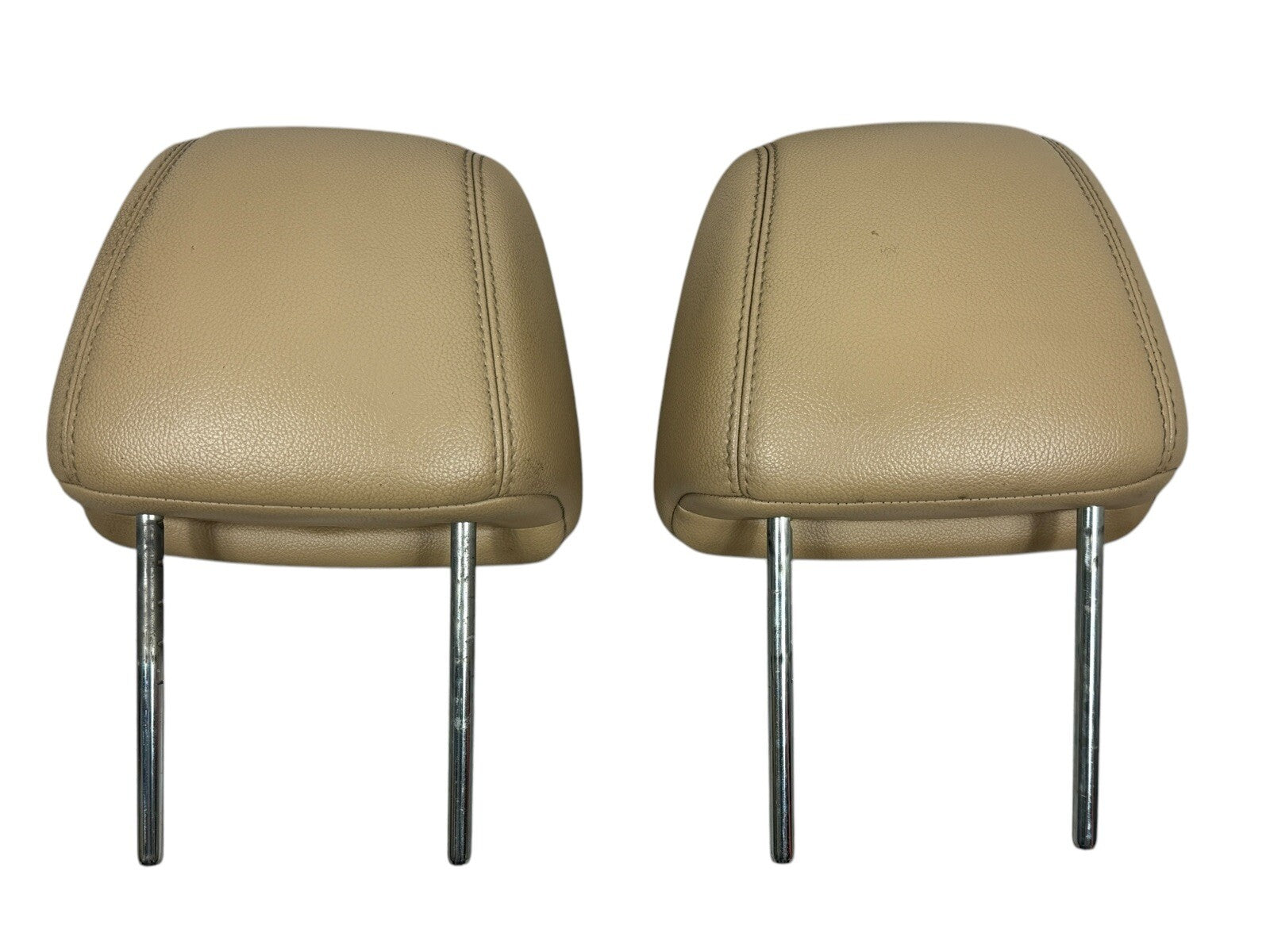 2009–14 Nissan Maxima Front Headrest Pair – Beige OEM Leather  86400‑9DA6B