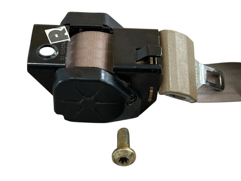 1995-1998 Chevy GMC Silverado Sierra Ext Cab Rear RH Seat Belt Tan