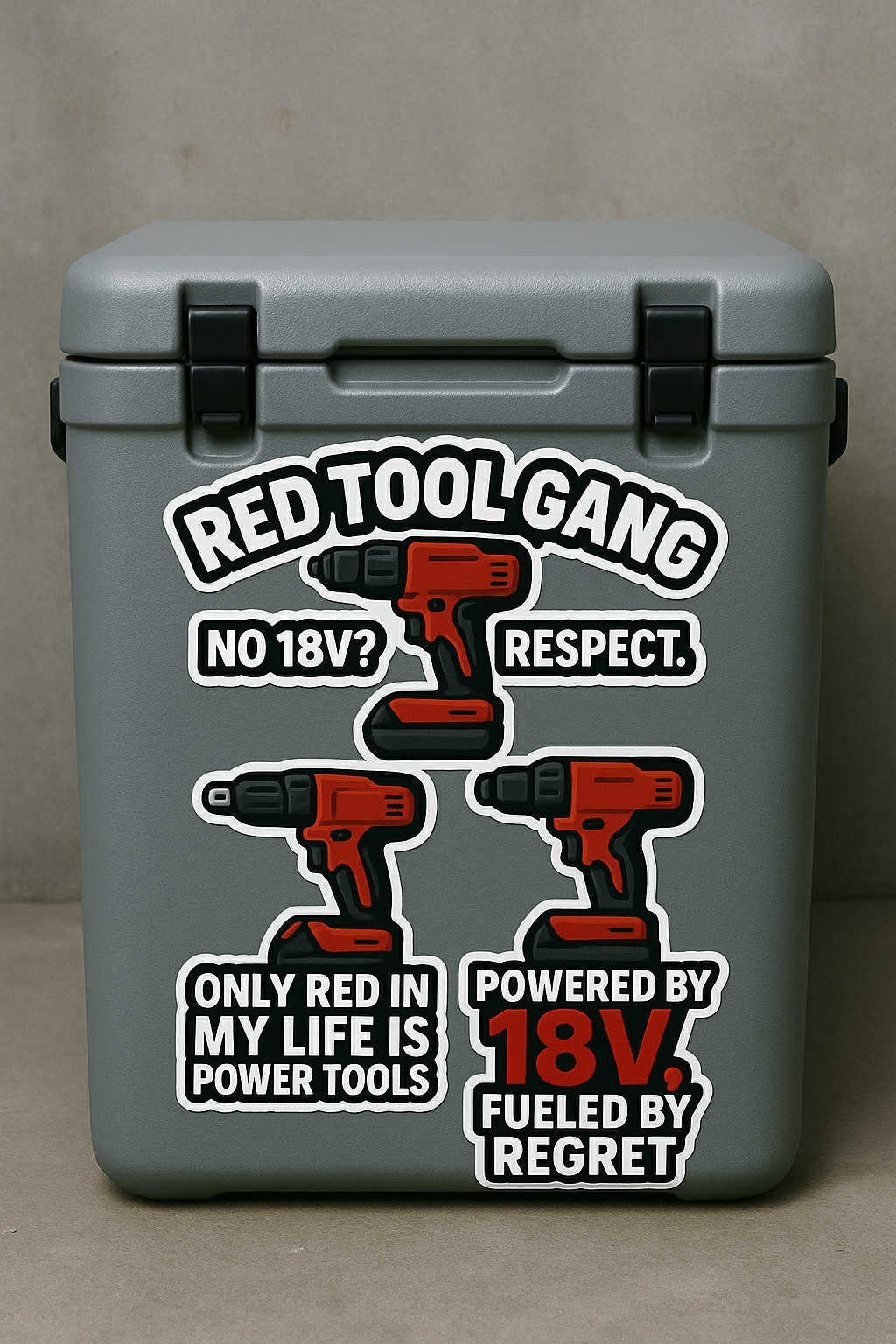 Funny Tradesman Vinyl Stickers – Hard Hat, Toolbox & Cooler Jobsite Decals