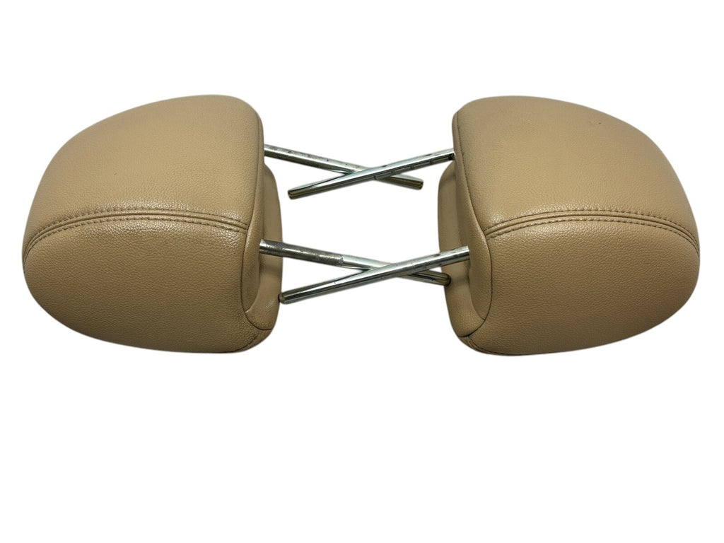 2009–14 Nissan Maxima Front Headrest Pair – Beige OEM Leather  86400‑9DA6B