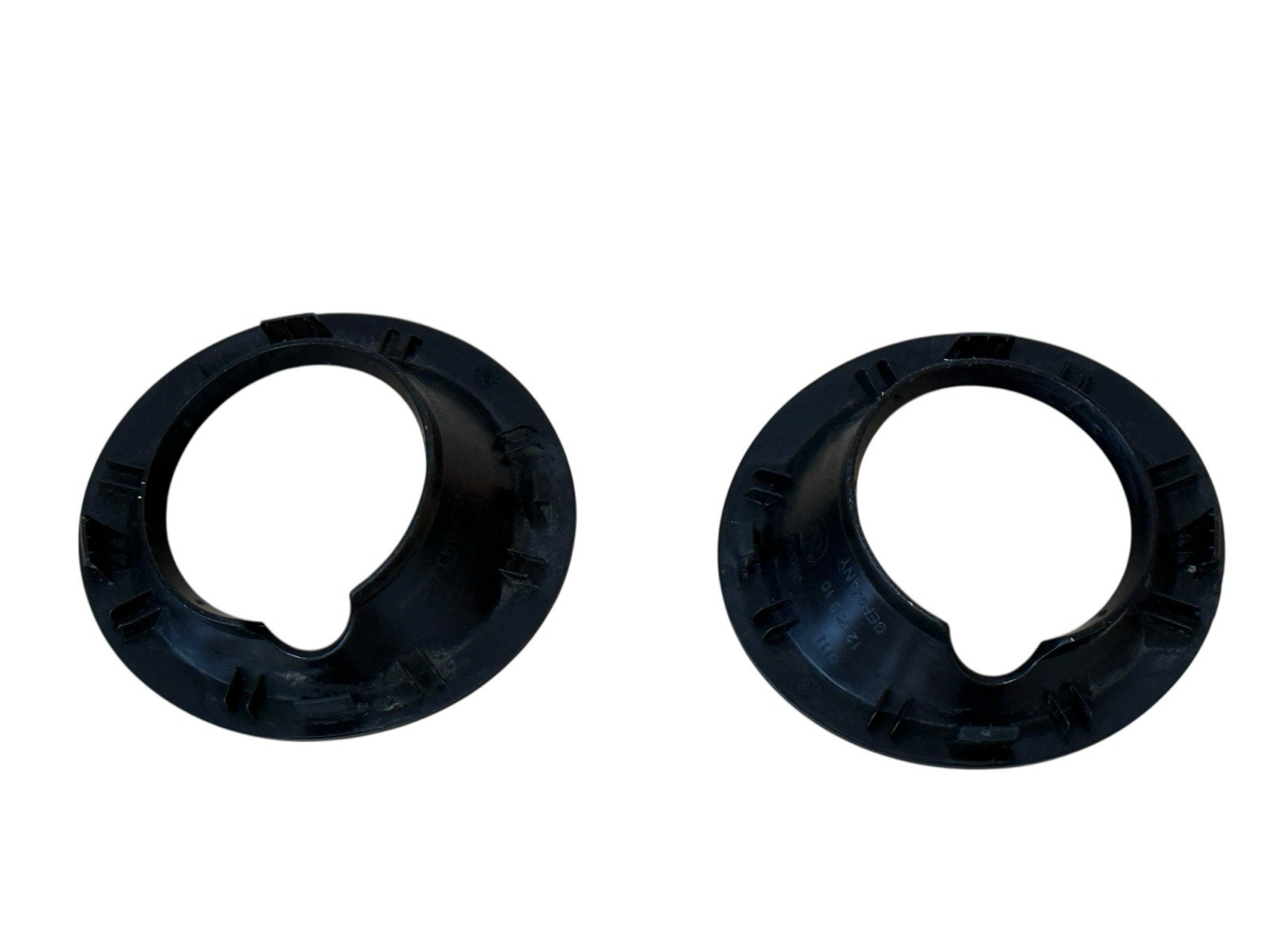 2004-2006 BMW X3 E83 Front Bumper Fog Light Ring Cover Set OEM Black