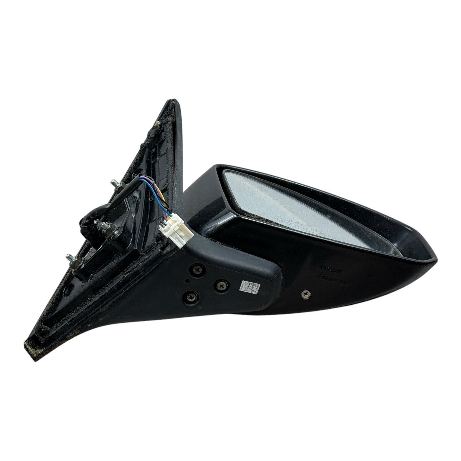 2003-2007 Infiniti G35 Passenger Right Side View Power Door Mirror Black T53KG