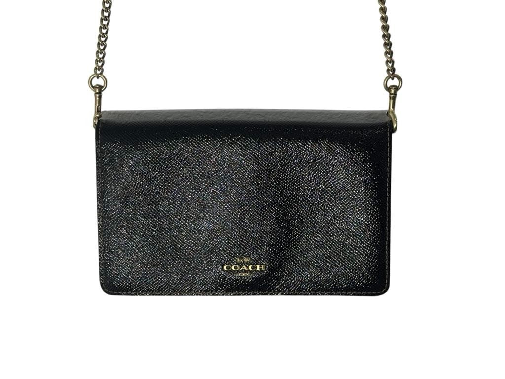 Coach Callie 1941 Crossbody Clutch Wallet Bag  Leather Chain Purse E1880-3186