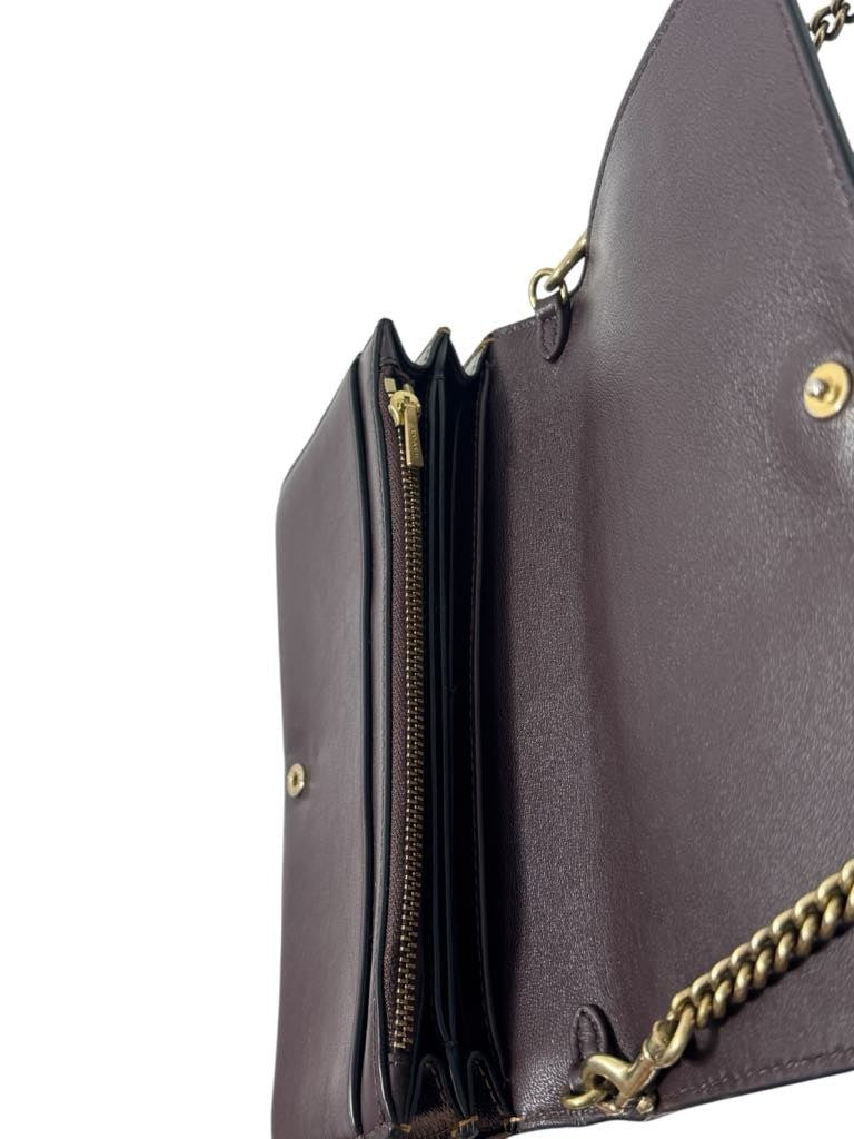 Coach Callie 1941 Crossbody Clutch Wallet Bag  Leather Chain Purse E1880-3186