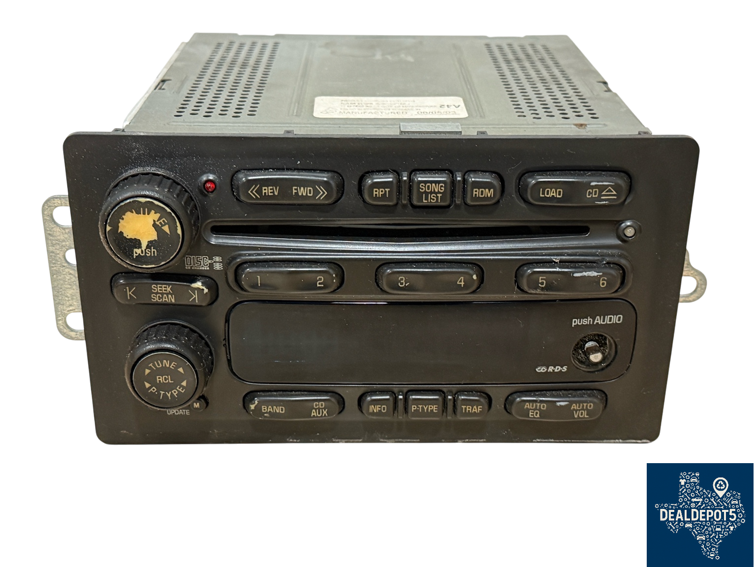 Gm OEM Radio 25753974 6-disc Cd Am/fm Uc6 Truck/suv 03-05 Silverado Tahoe Yukon