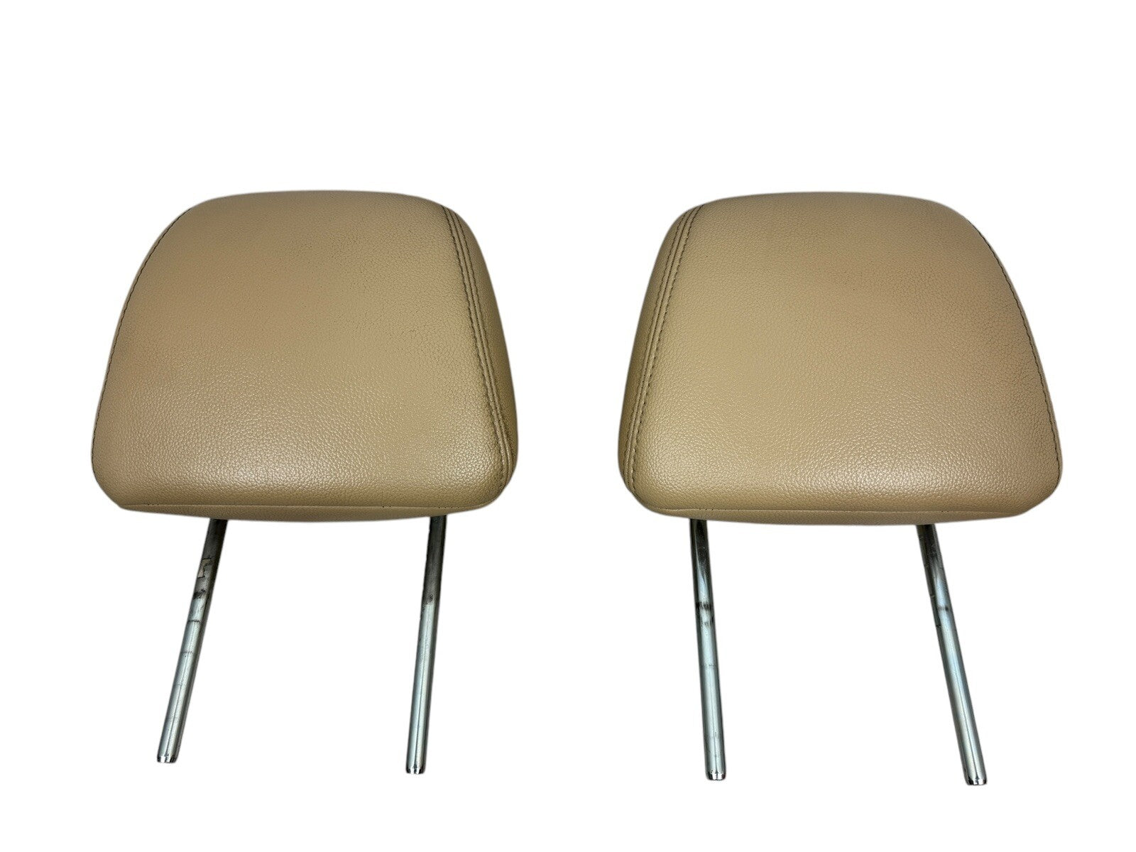 2009–14 Nissan Maxima Front Headrest Pair – Beige OEM Leather  86400‑9DA6B