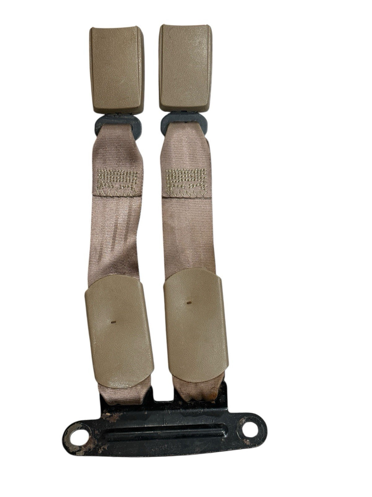 1995-1998 Obs Chevy GMC C1500 K1500 Extended Cab Rear Seat Belt Buckles Tan Gm