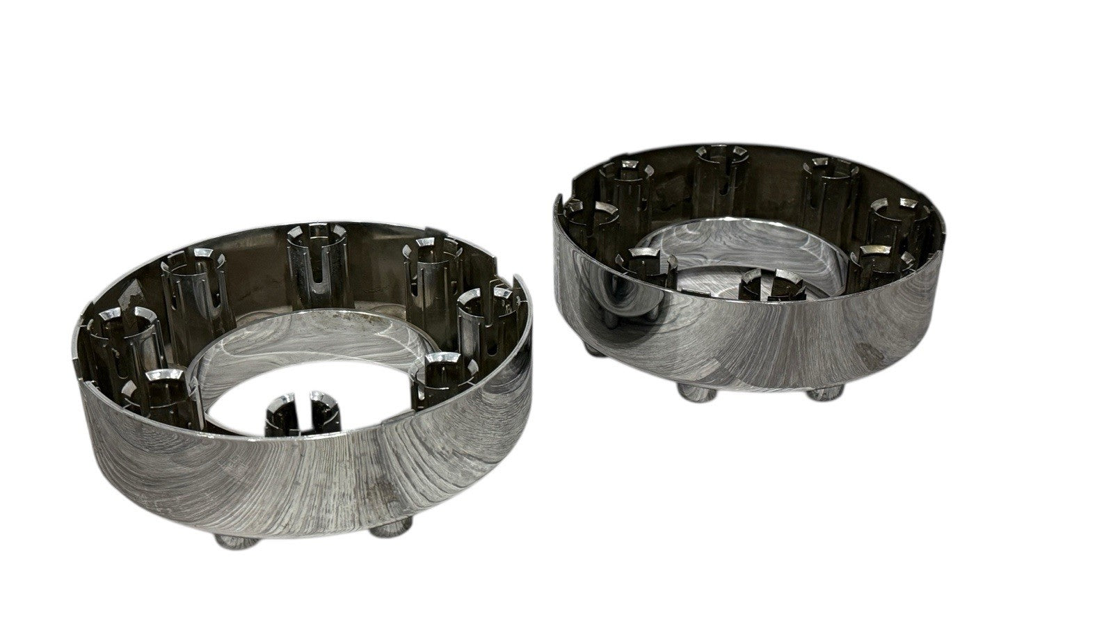 (2) 2005-2018 Ford F-250 F-350 open center wheel hub cap (CHROME) 5C34-1A096-LE