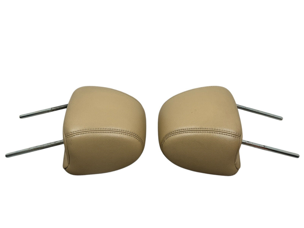2009–14 Nissan Maxima Front Headrest Pair – Beige OEM Leather  86400‑9DA6B