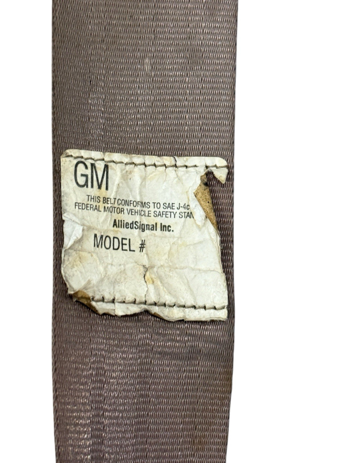 1995-1998 Chevy GMC Silverado Sierra Ext Cab Rear RH Seat Belt Tan