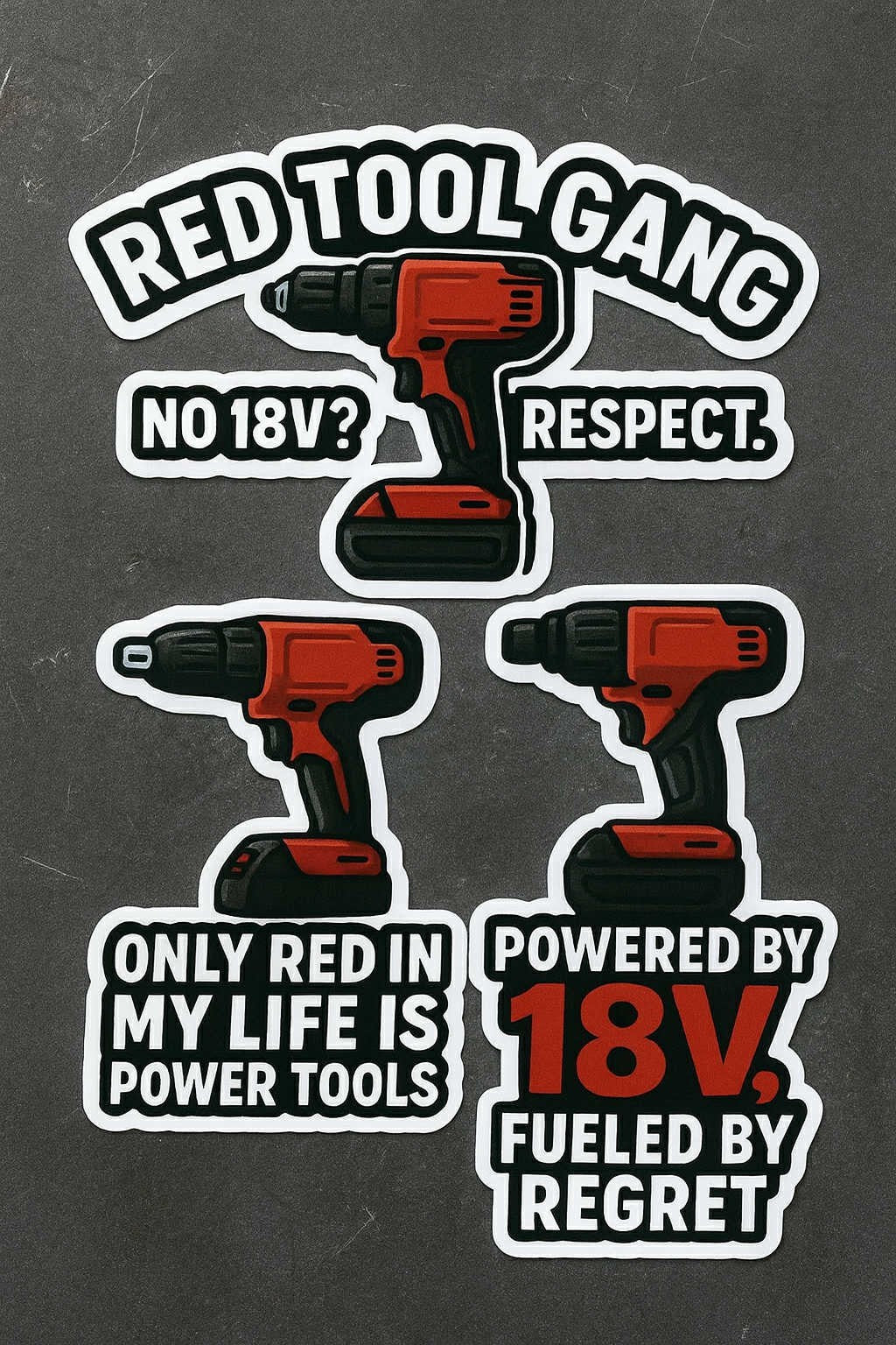 Funny Tradesman Vinyl Stickers – Hard Hat, Toolbox & Cooler Jobsite Decals
