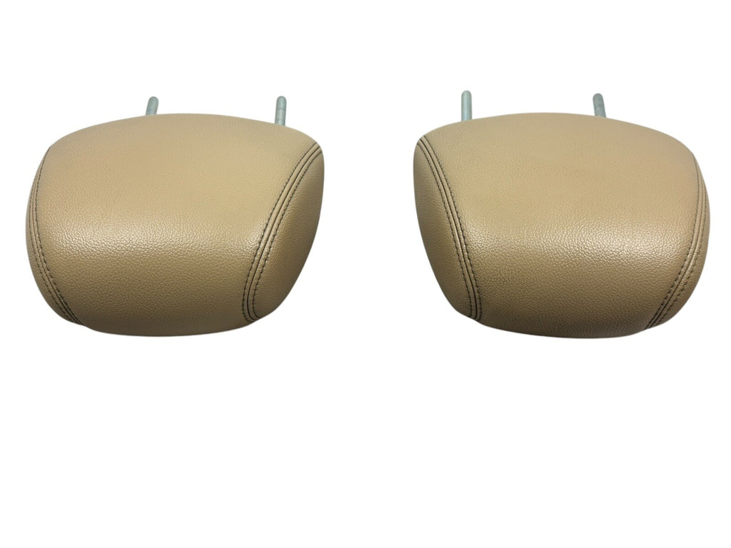 2009–14 Nissan Maxima Front Headrest Pair – Beige OEM Leather  86400‑9DA6B