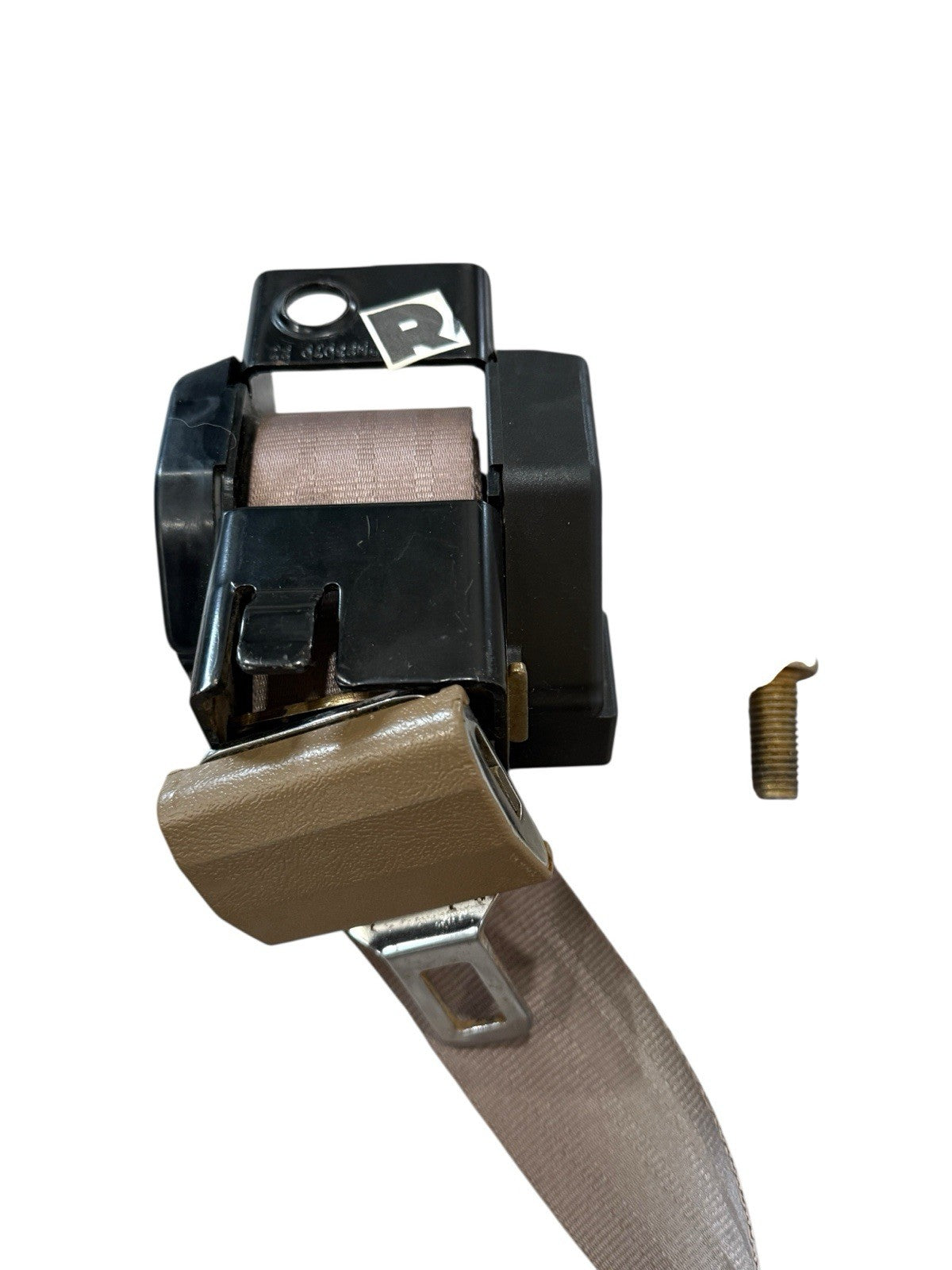 1995-1998 Chevy GMC Silverado Sierra Ext Cab Rear RH Seat Belt Tan
