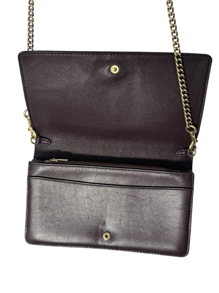 Coach Callie 1941 Crossbody Clutch Wallet Bag  Leather Chain Purse E1880-3186