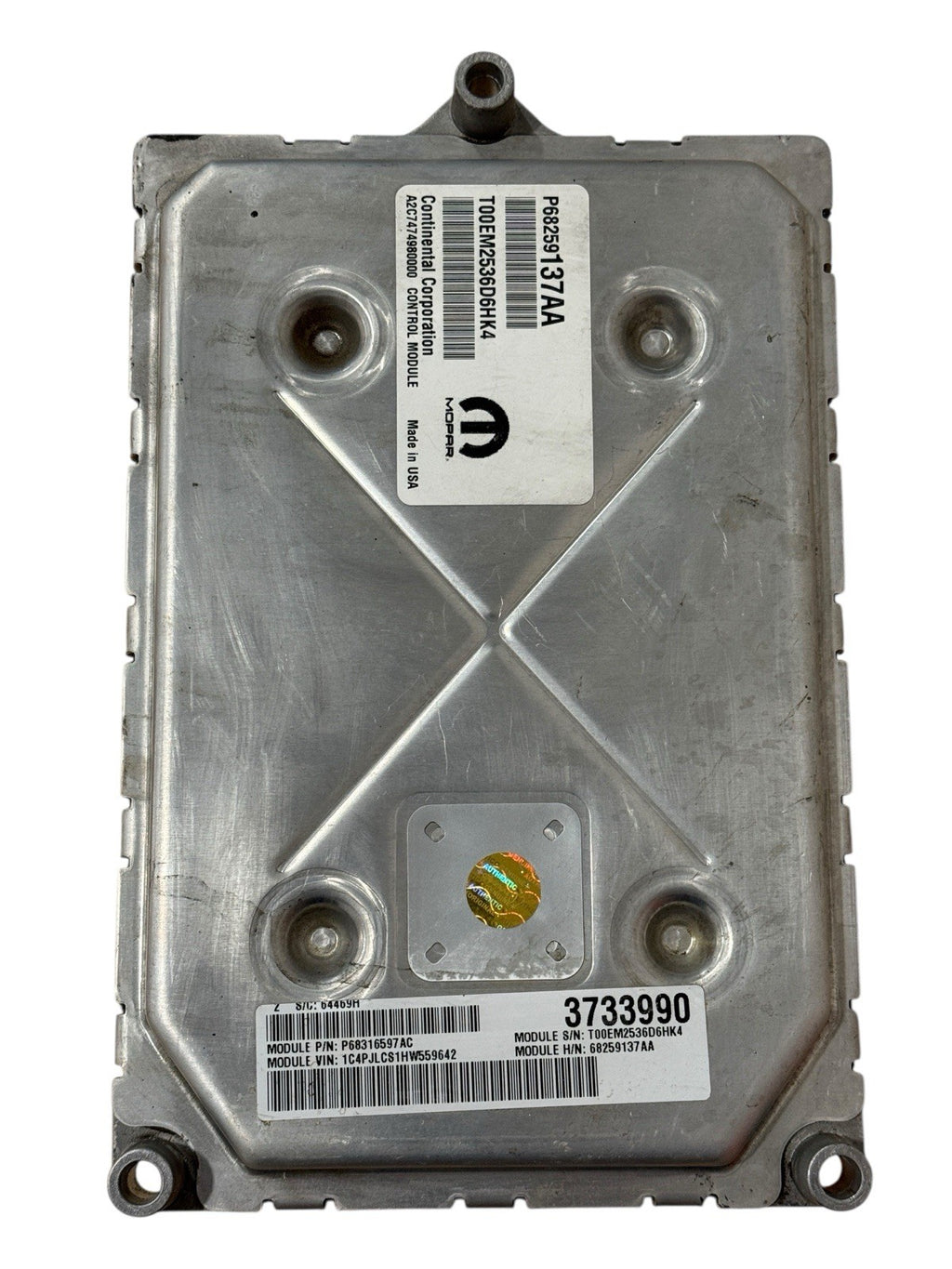 2016-2018 Jeep Cherokee 3.2l Engine Control Module ECM P68316597ac OEM