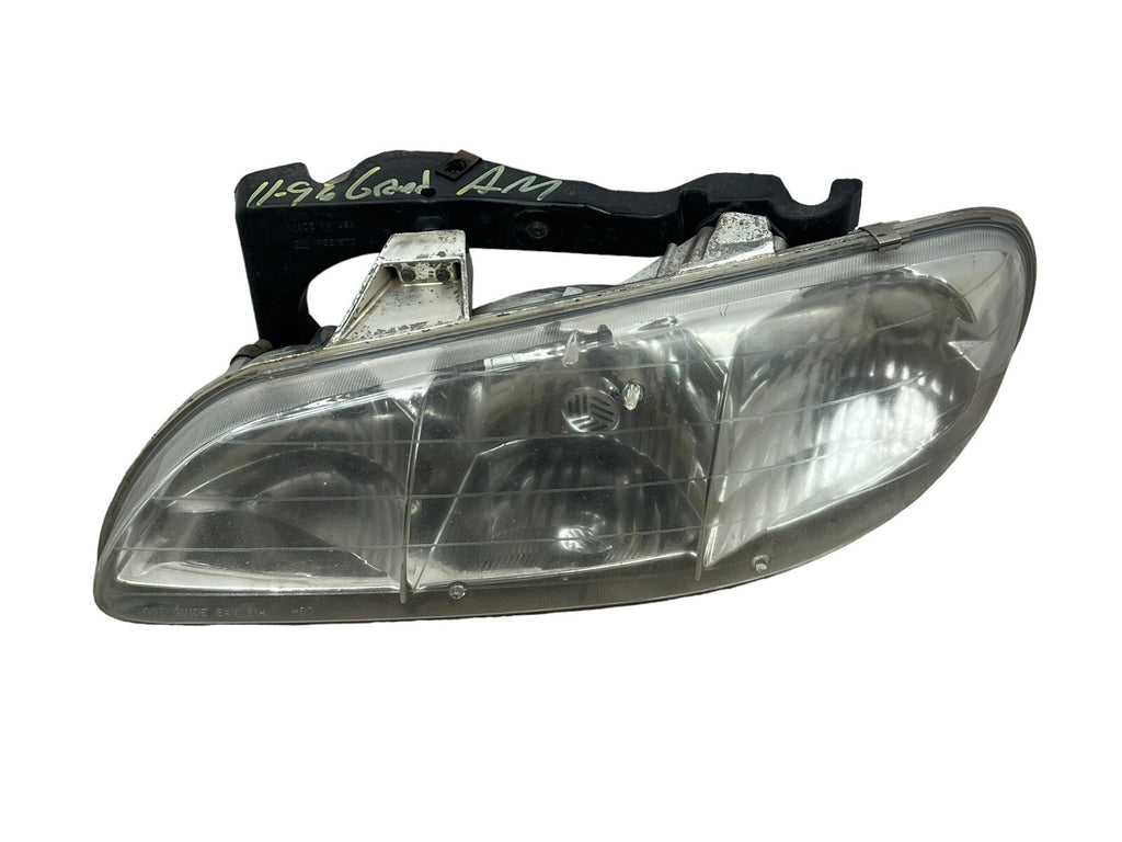 Pontiac Grand AM : 1996, 1997, 1998, Left Driver Headlight With Bracket OEM