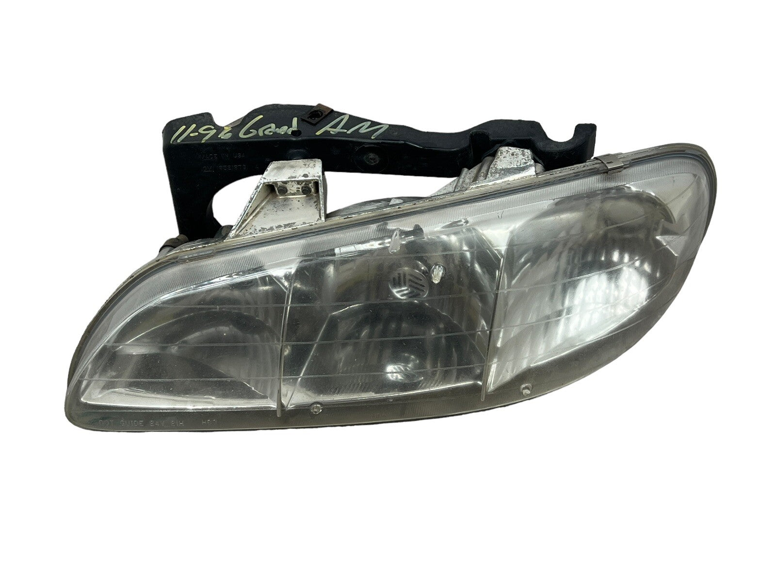 Pontiac Grand AM : 1996, 1997, 1998, Left Driver Headlight With Bracket OEM