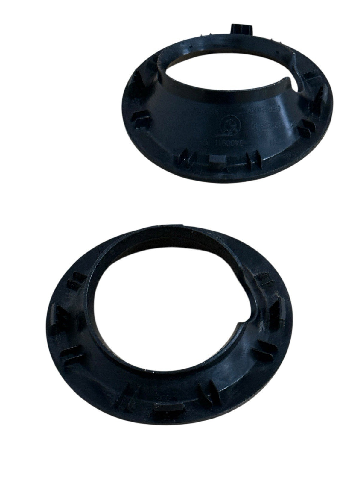 2004-2006 BMW X3 E83 Front Bumper Fog Light Ring Cover Set OEM Black